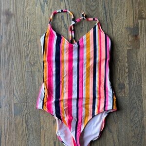 Colorful Striped Swimsuit